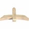 Ekena Millwork Bellingham Rough Sawn Timber Gable Bracket, Douglas Fir, 48"W x 28"H x 6"D x 6"F, 14/12 Pitch GBW048X28X0606BEL00RDF - alternate 2